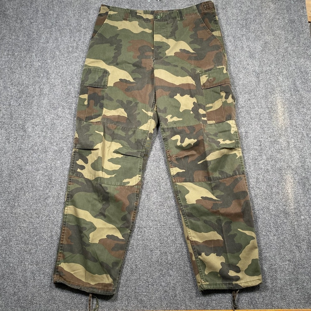 Winchester Camo Cargo Pants Men's 36 Woodland Hunting‎ Tactical Drawstring